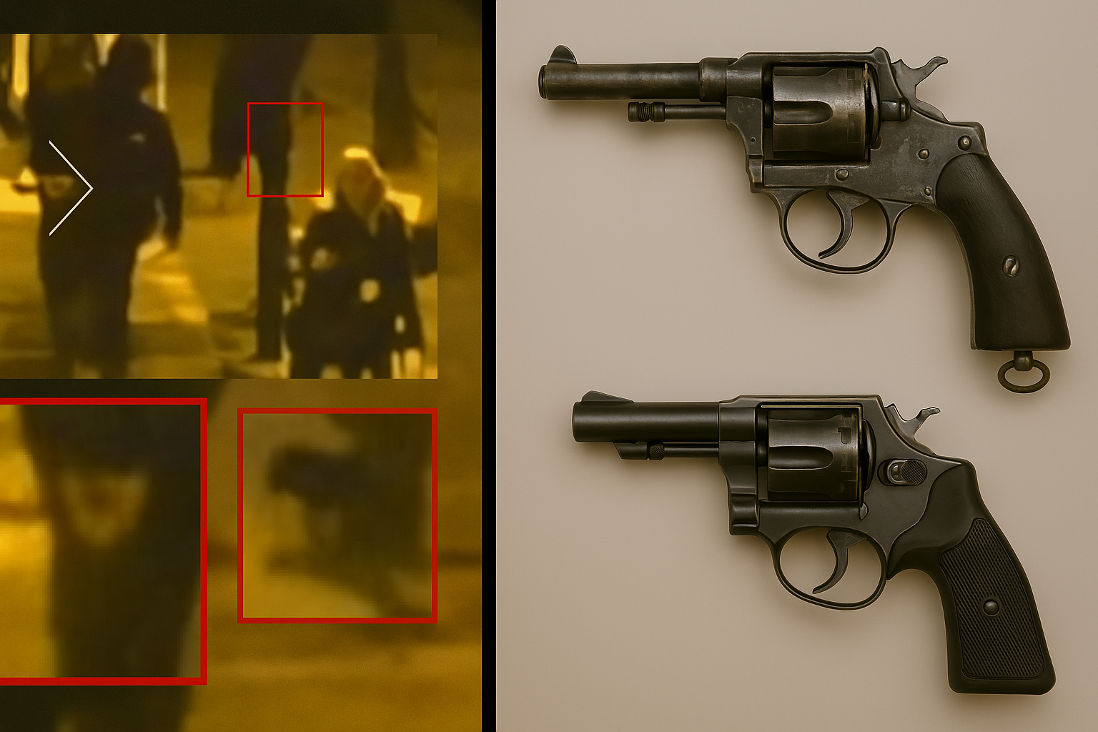 Weapon comparison expert analysis example - forensic weapon identification case study